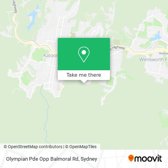 Mapa Olympian Pde Opp Balmoral Rd