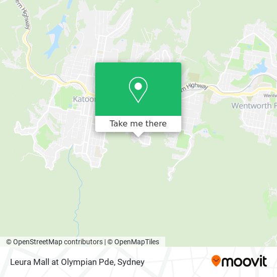 Mapa Leura Mall at Olympian Pde