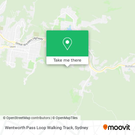 Mapa Wentworth Pass Loop Walking Track