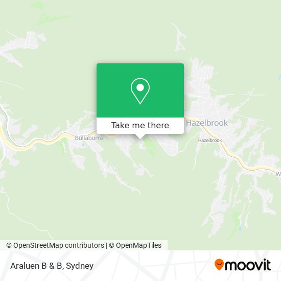 Mapa Araluen B & B