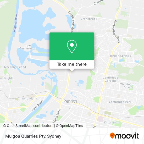 Mulgoa Quarries Pty map