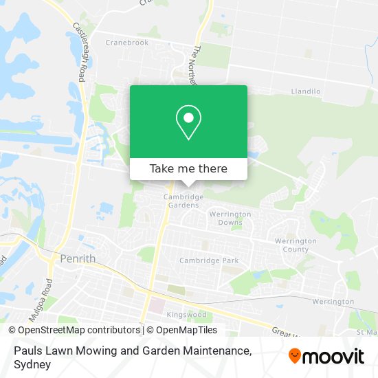 Mapa Pauls Lawn Mowing and Garden Maintenance