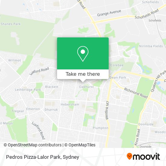 Pedros Pizza-Lalor Park map