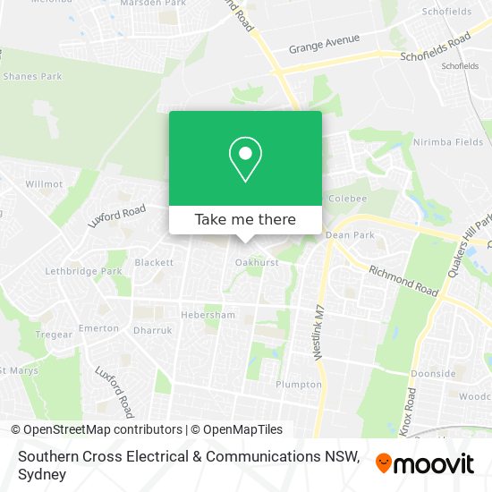 Southern Cross Electrical & Communications NSW map