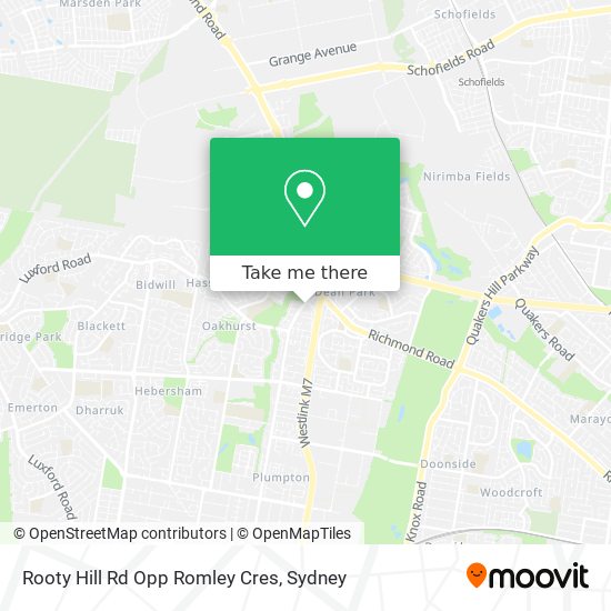 Rooty Hill Rd Opp Romley Cres map