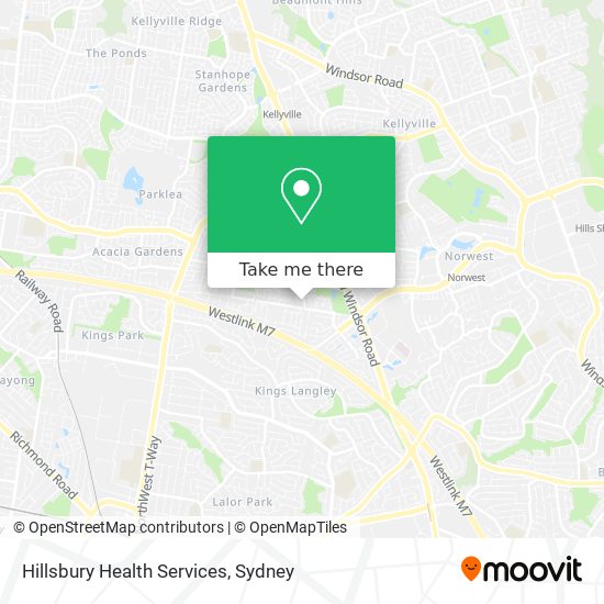 Hillsbury Health Services map