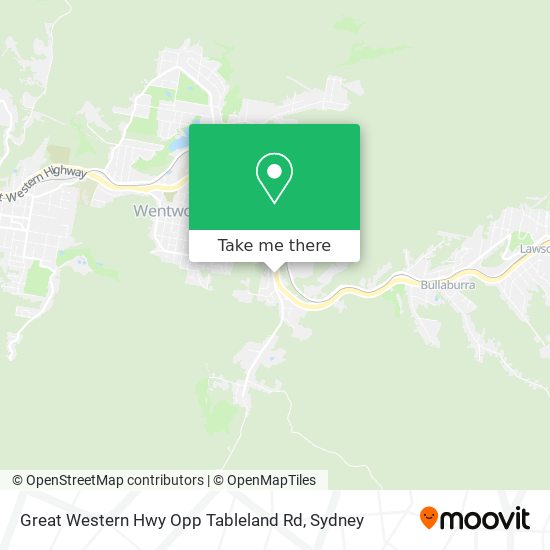 Mapa Great Western Hwy Opp Tableland Rd