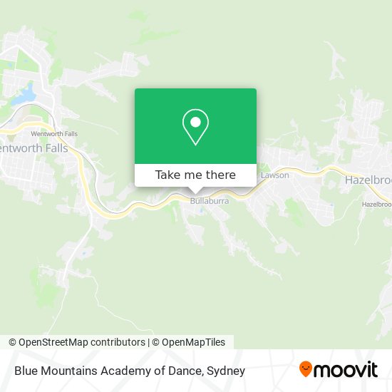 Mapa Blue Mountains Academy of Dance