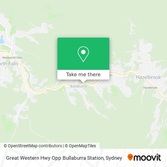 Great Western Hwy Opp Bullaburra Station map