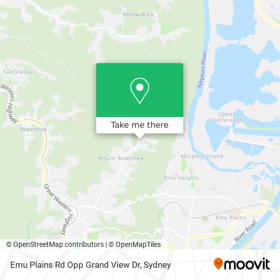Emu Plains Rd Opp Grand View Dr map