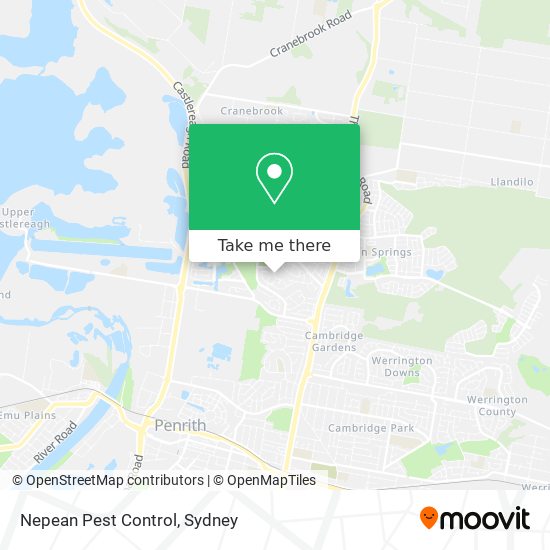 Mapa Nepean Pest Control