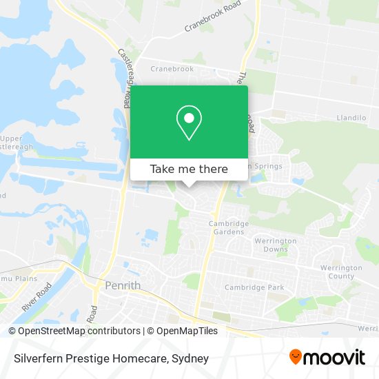 Silverfern Prestige Homecare map