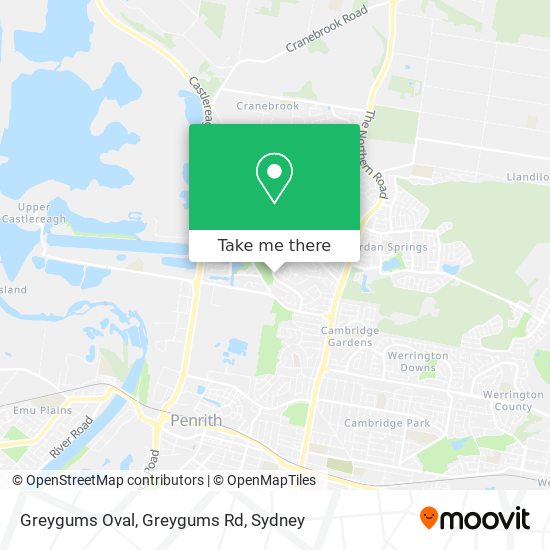 Greygums Oval, Greygums Rd map