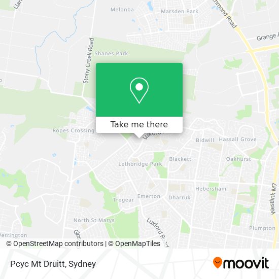 Mapa Pcyc Mt Druitt