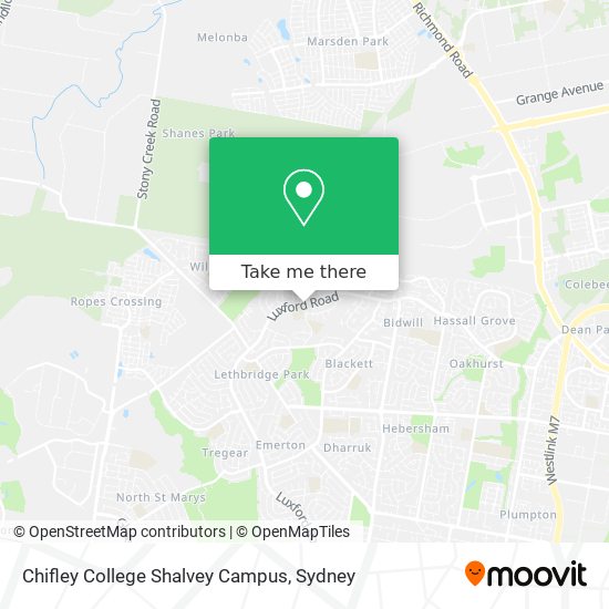 Chifley College Shalvey Campus map