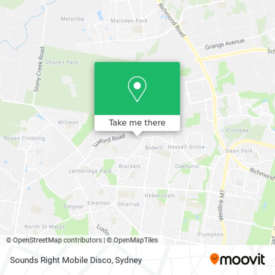 Sounds Right Mobile Disco map