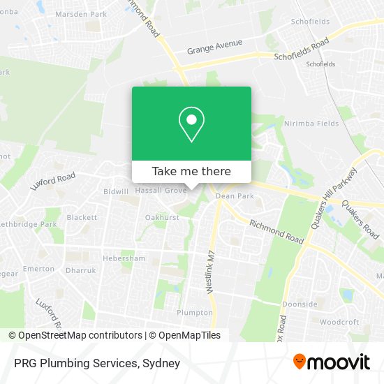 PRG Plumbing Services map