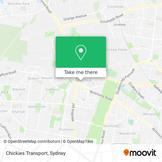 Chickies Transport map