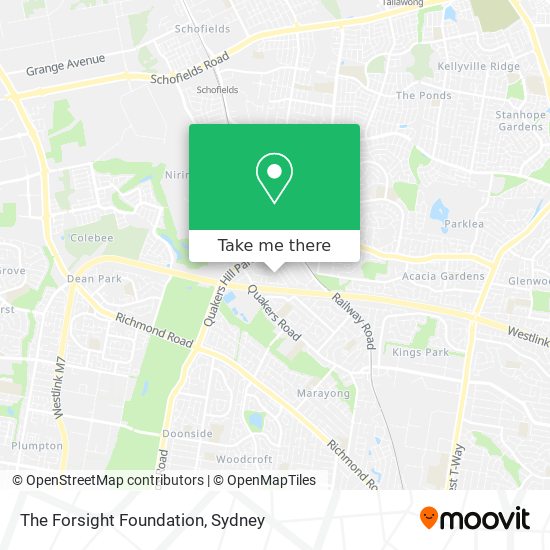 The Forsight Foundation map