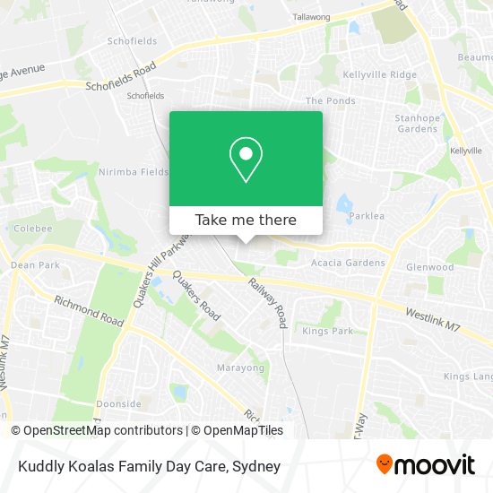 Kuddly Koalas Family Day Care map