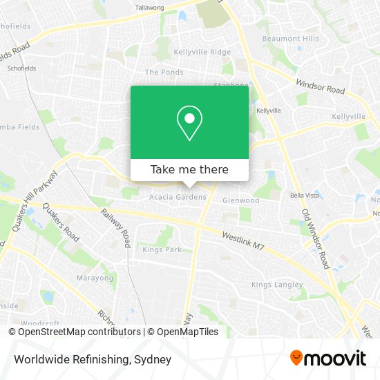 Worldwide Refinishing map