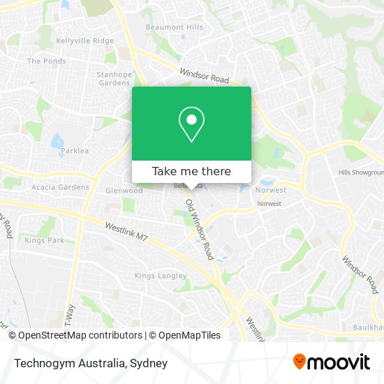Technogym Australia map
