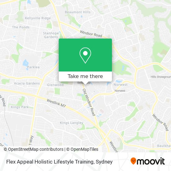 Flex Appeal Holistic Lifestyle Training map