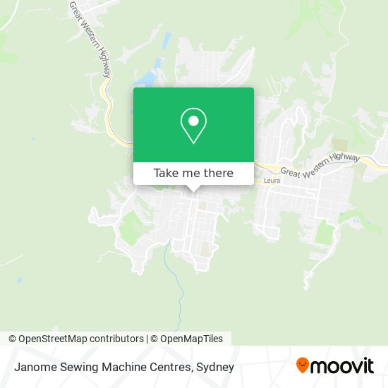Janome Sewing Machine Centres map