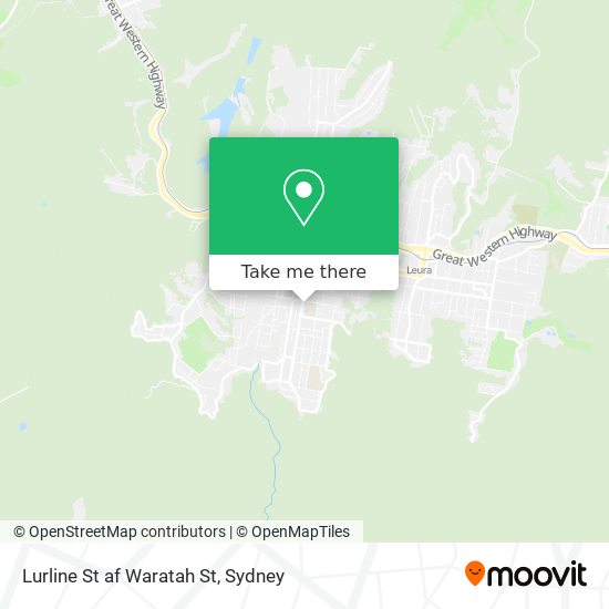 Lurline St af Waratah St map