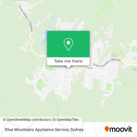 Blue Mountains Appliance Service map