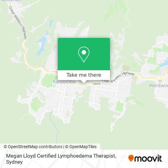 Megan Lloyd Certified Lymphoedema Therapist map