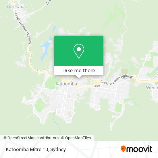 Katoomba Mitre 10 map