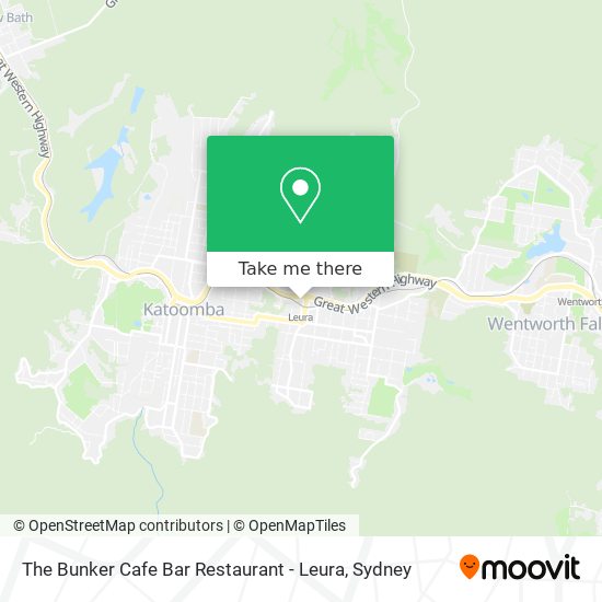 The Bunker Cafe Bar Restaurant - Leura map