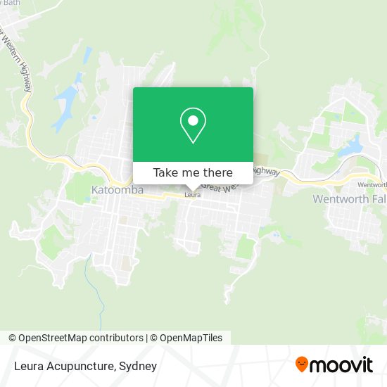 Leura Acupuncture map