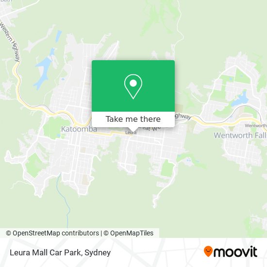 Mapa Leura Mall Car Park