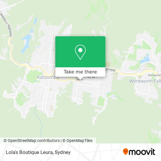 Lola's Boutique Leura map