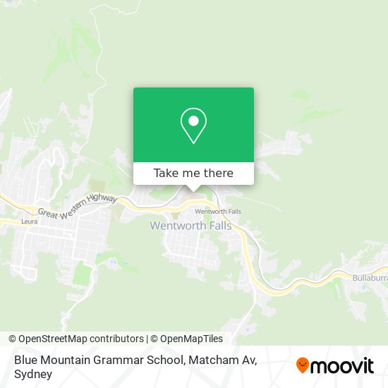 Blue Mountain Grammar School, Matcham Av map