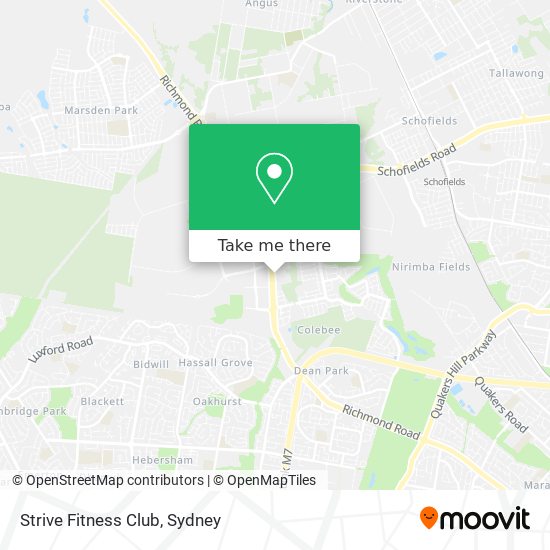 Strive Fitness Club map