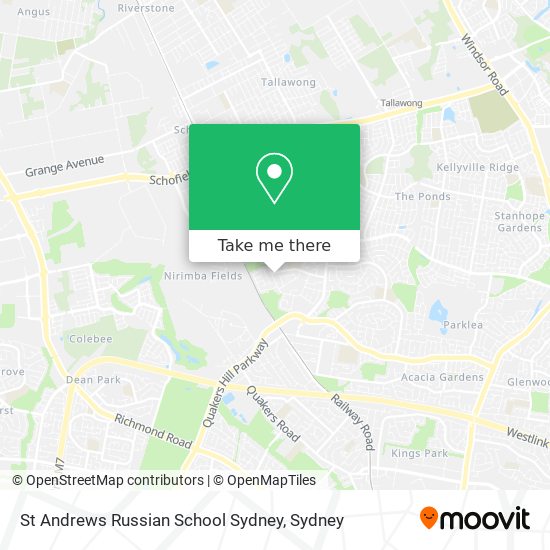 St Andrews Russian School Sydney map