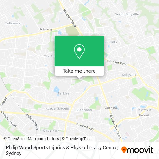 Philip Wood Sports Injuries & Physiotherapy Centre map