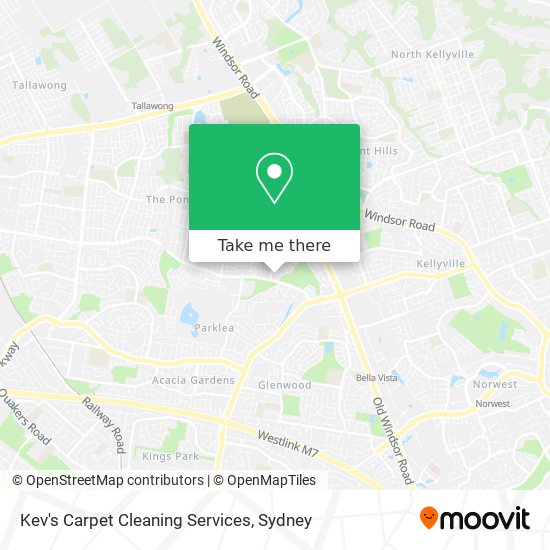 Mapa Kev's Carpet Cleaning Services