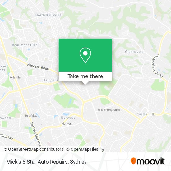 Mick's 5 Star Auto Repairs map