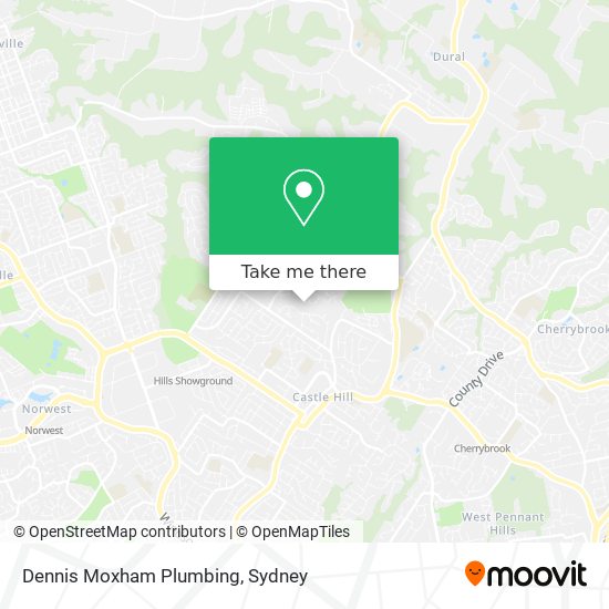 Dennis Moxham Plumbing map