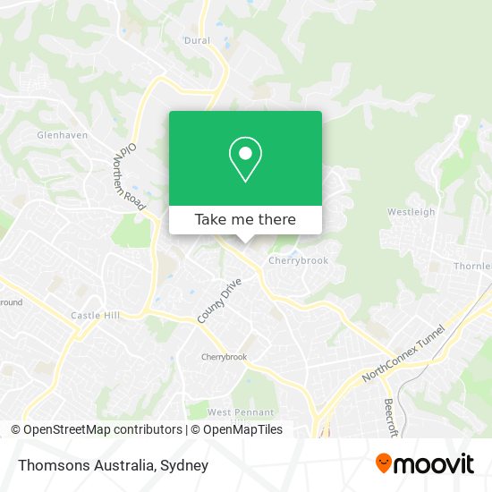 Thomsons Australia map