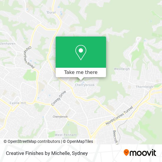 Creative Finishes by Michelle map