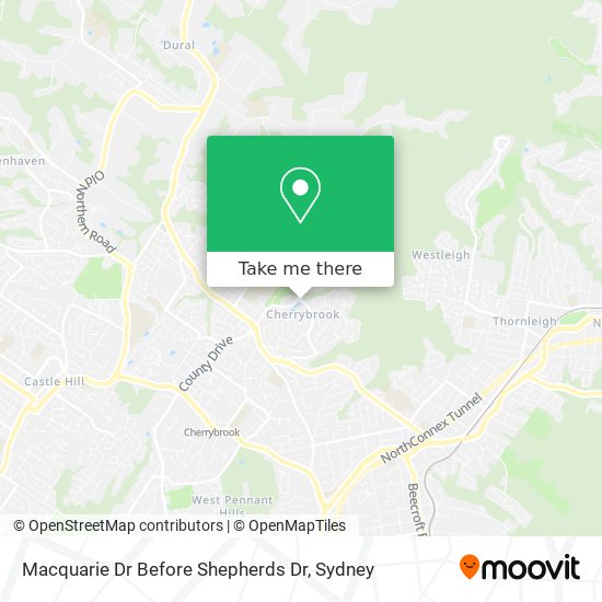 Mapa Macquarie Dr Before Shepherds Dr