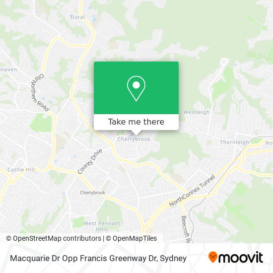 Macquarie Dr Opp Francis Greenway Dr map