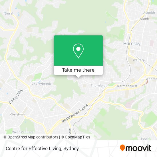 Centre for Effective Living map