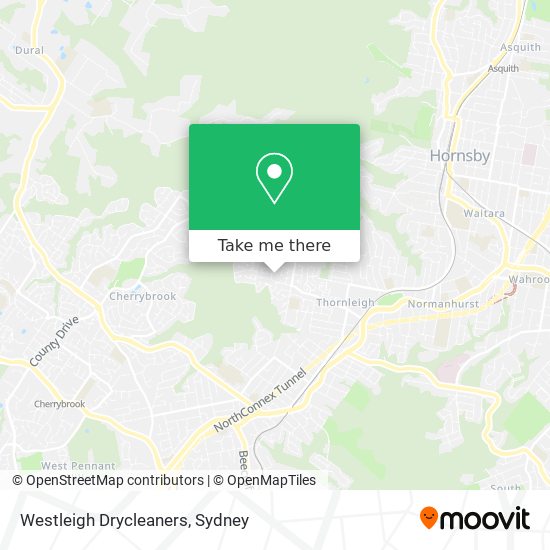 Mapa Westleigh Drycleaners