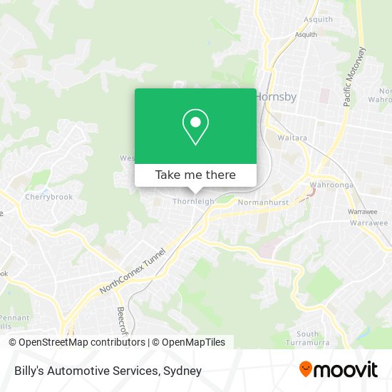 Mapa Billy's Automotive Services